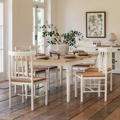 Eton Ext Dining Table White – White