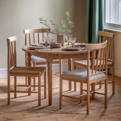 Eton Round Ext Dning Table Natural – Natural