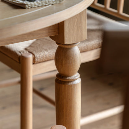 Eton Round Ext Dning Table Natural – Natural