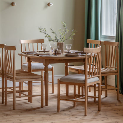 Eton Round Ext Dning Table Natural – Natural