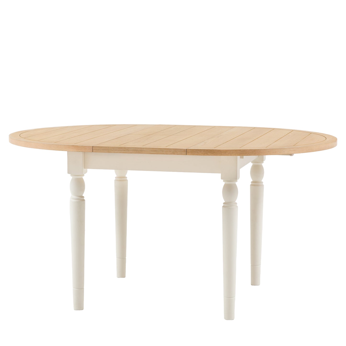 Eton Round Ext Dning Table White – White