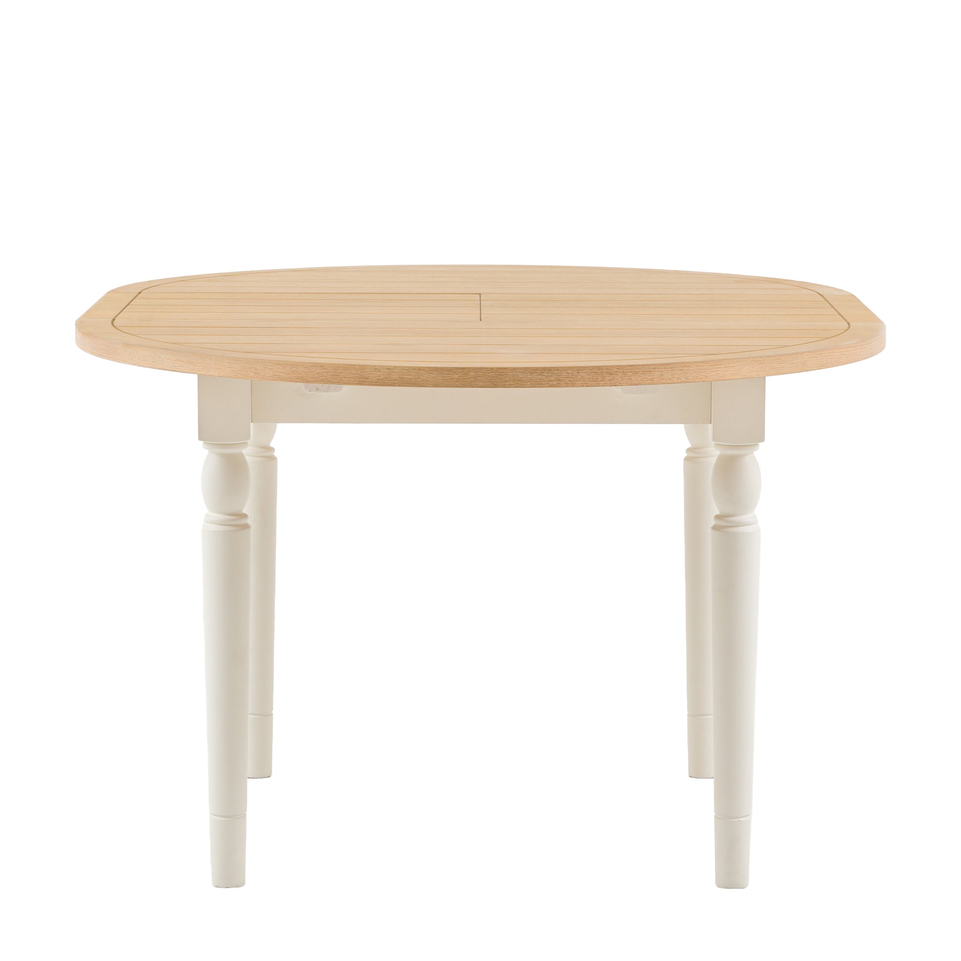Eton Round Ext Dning Table White – White