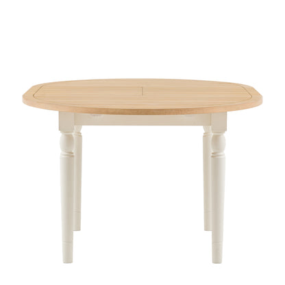 Eton Round Ext Dning Table White – White