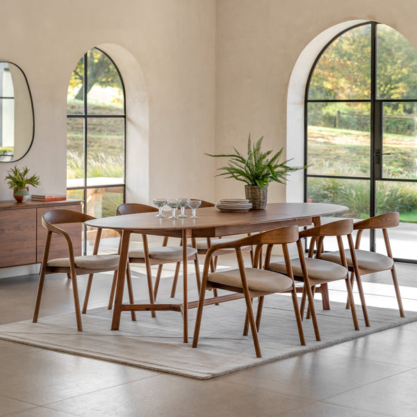 Madrid Extending Dining Table Walnut
