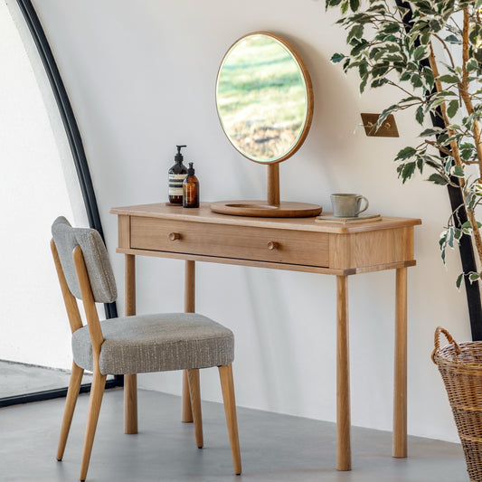 Wycombe Dressing Table with Drawer – Light Wood