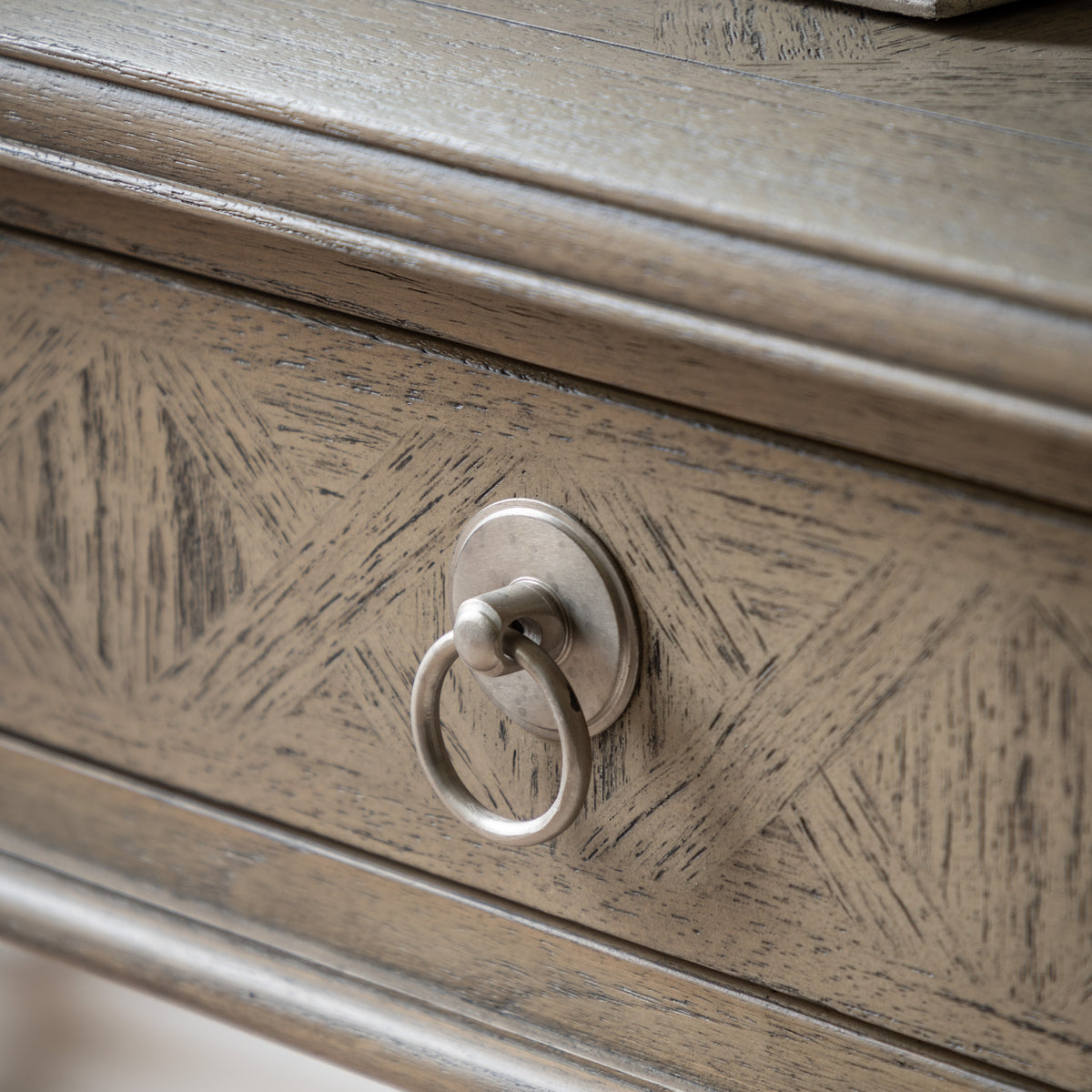 Rustique Dressing Table – Natural Mindy Ash – 2 Drawers (view 4)
