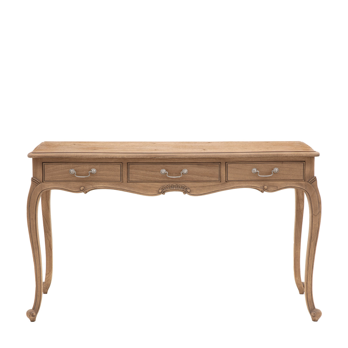 Chic Dressing Table Weathered – Light Wood Mindy Ash – 3 Drawers