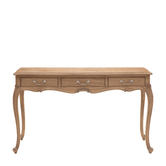 Chic Dressing Table Weathered – Light Wood Mindy Ash – 3 Drawers