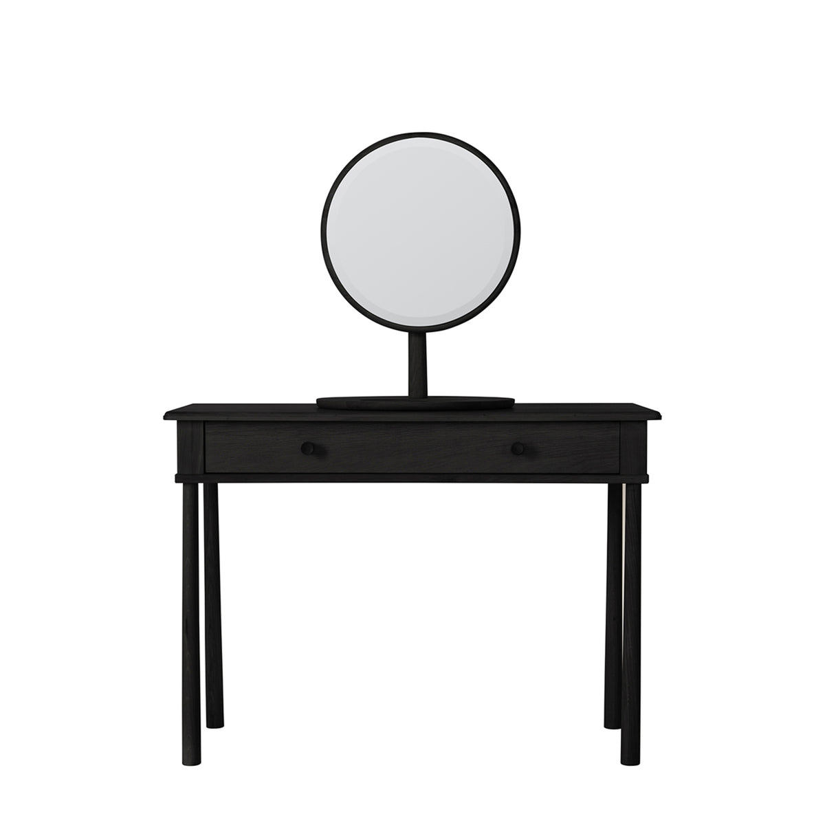 Wycombe Dressing Table with Drawer Black – Black MDF – 1 Drawer