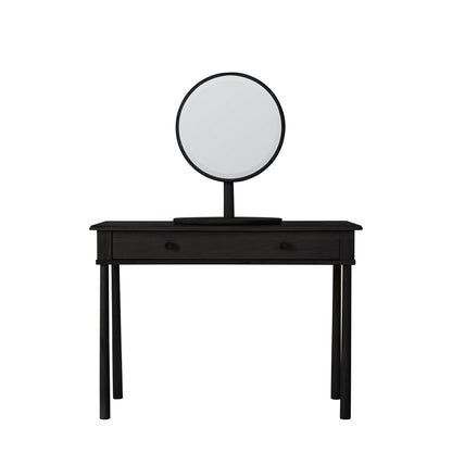 Wycombe Dressing Table with Drawer Black – Black MDF – 1 Drawer