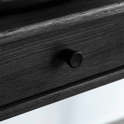 Wycombe Dressing Table with Drawer Black – Black MDF – 1 Drawer (view 4)