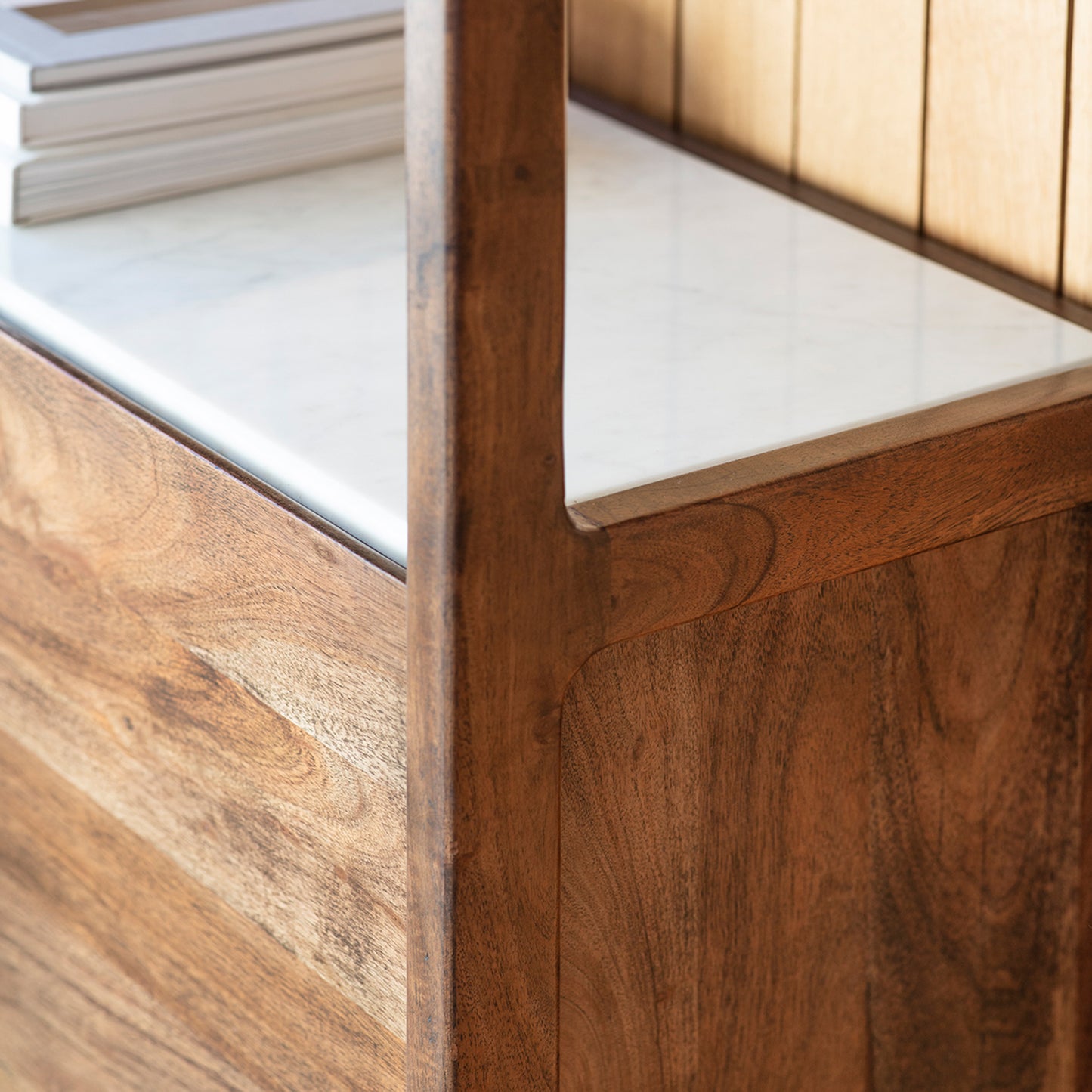 Barcelona Display Unit – Dark Wood