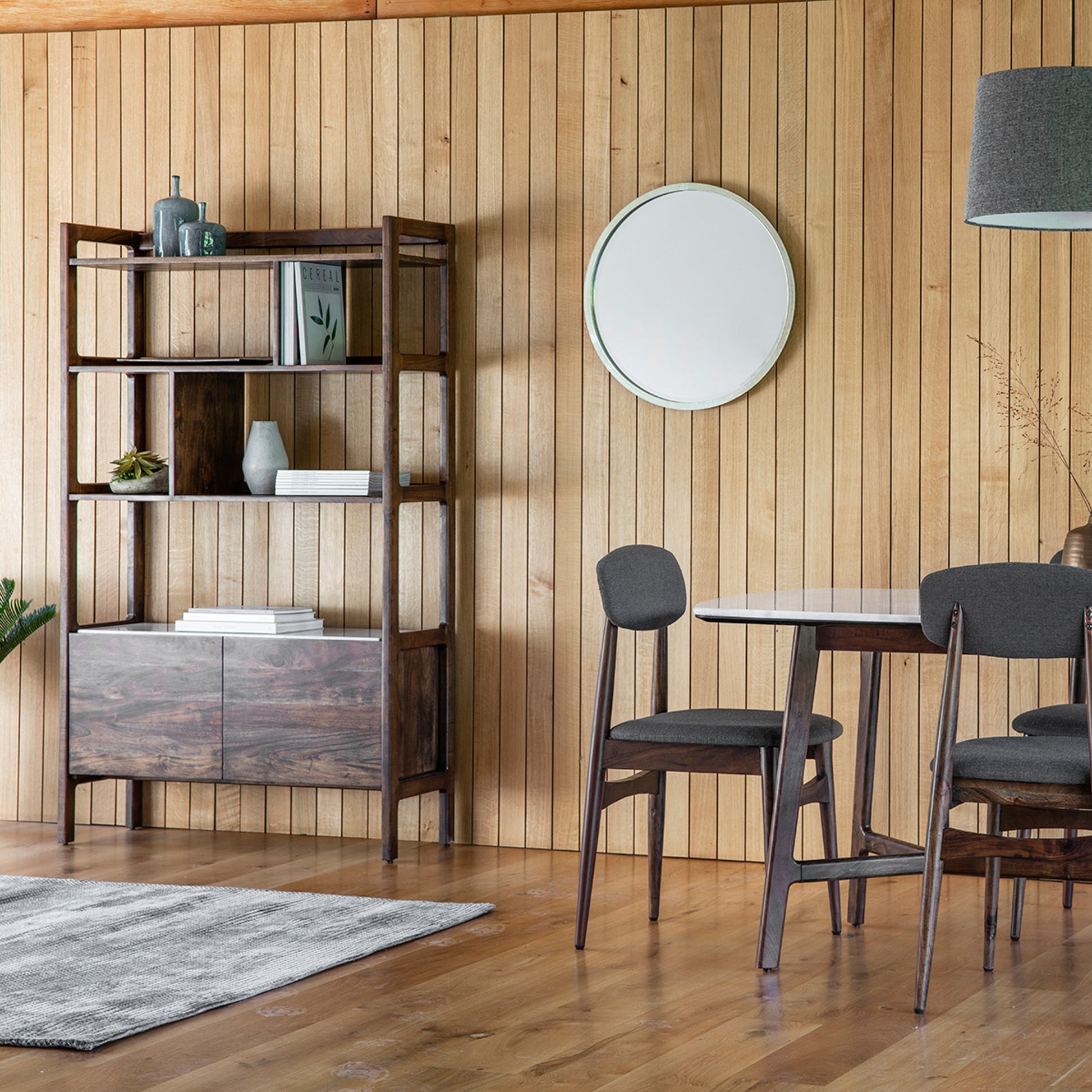 Barcelona Display Unit – Dark Wood