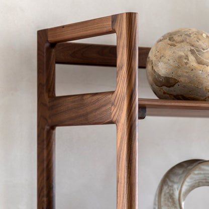 Madrid Open Display Walnut – Dark Wood