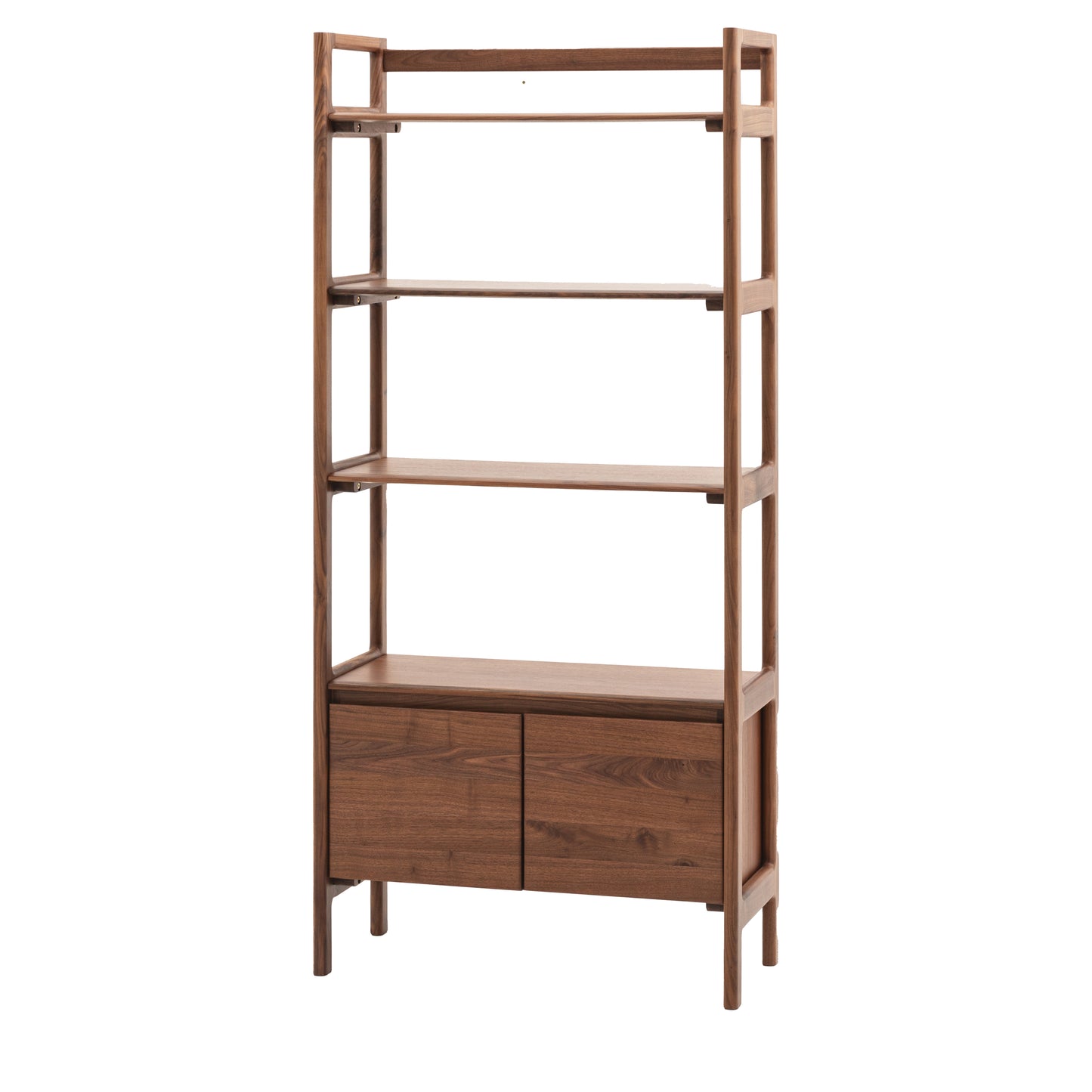 Madrid Open Display Walnut – Dark Wood