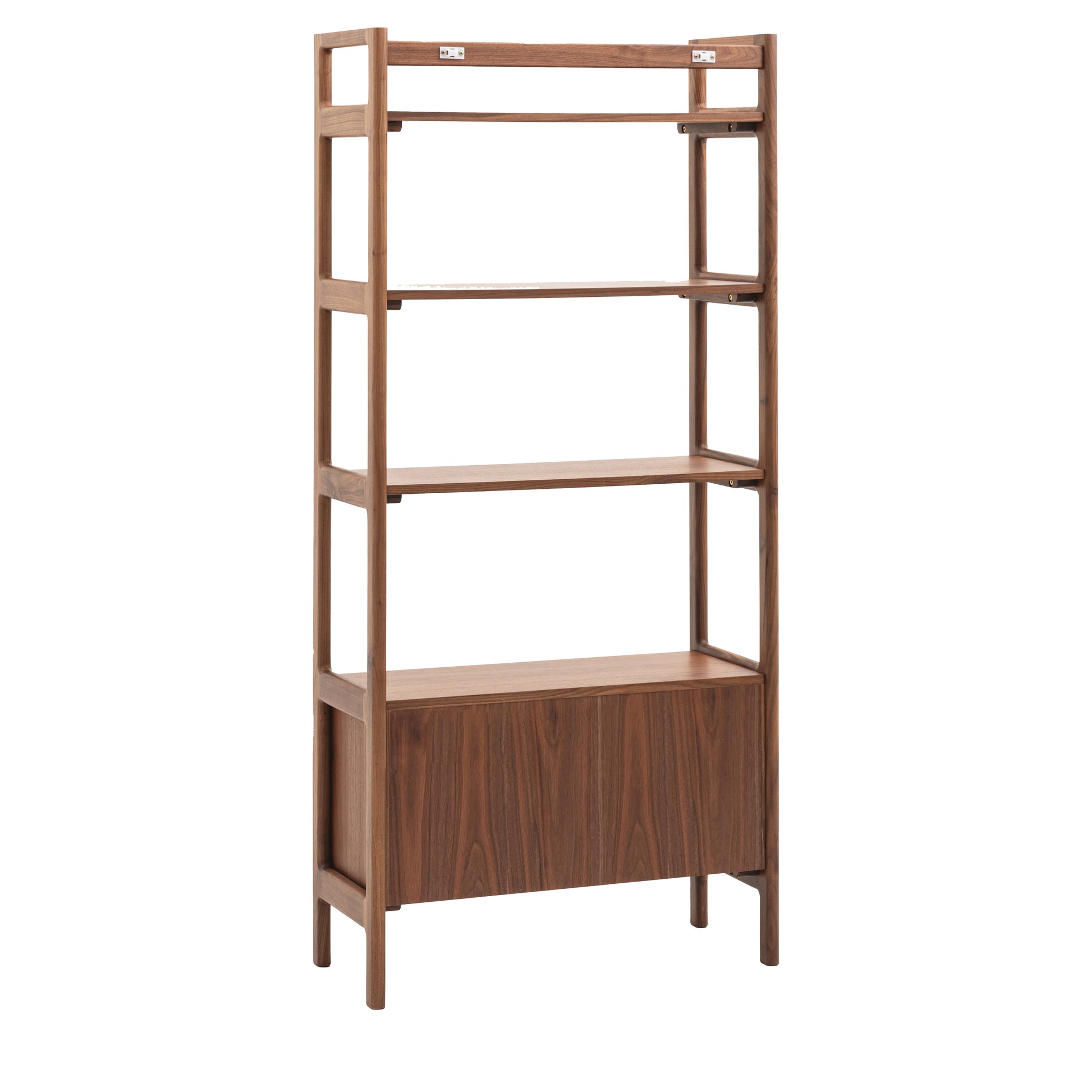 Madrid Open Display Walnut – Dark Wood
