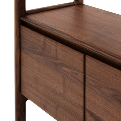 Madrid Open Display Walnut – Dark Wood