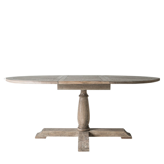 Rustique Round Ext Dining Table 1650x1200x750mm – Natural