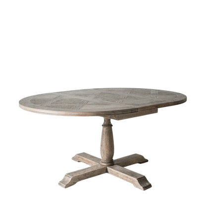 Rustique Round Ext Dining Table 1650x1200x750mm – Natural
