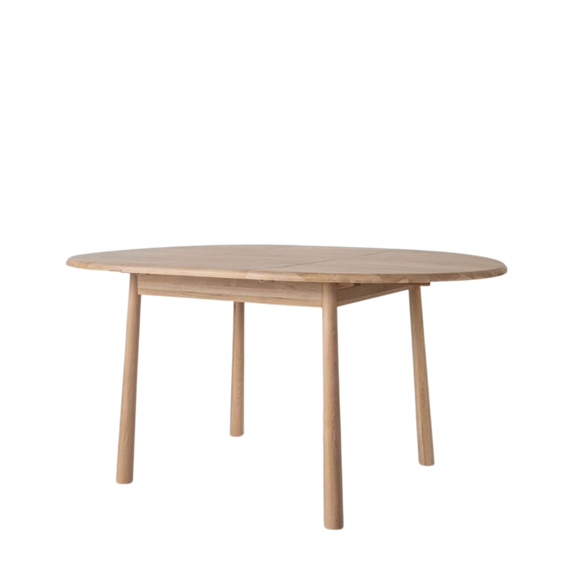 Wycombe Round Extending Table 1100/1550x1100x750mm – Light Wood