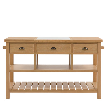 Eton Kitchen Island Natural – Natural