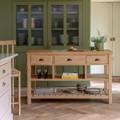 Eton Kitchen Island Natural – Natural