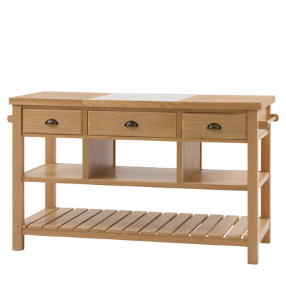 Eton Kitchen Island Natural – Natural