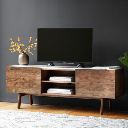 Barcelona Media Cabinet – Dark Wood