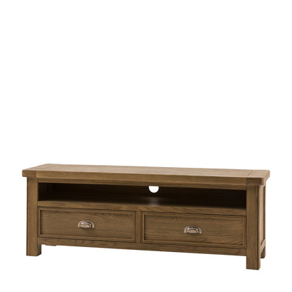 Hardwick Media Unit 1400x400x500mm – Light Wood