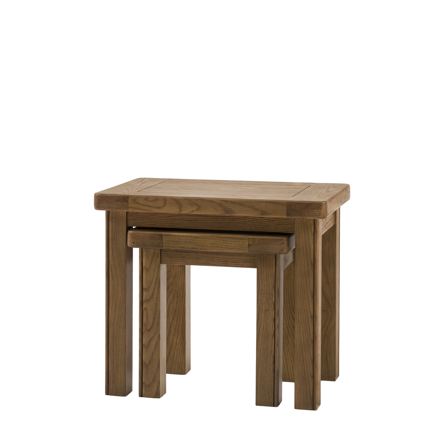 Hardwick Nest of 2 Tables 580x380x500mm – Light Wood