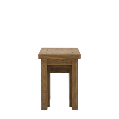 Hardwick Nest of 2 Tables 580x380x500mm – Light Wood