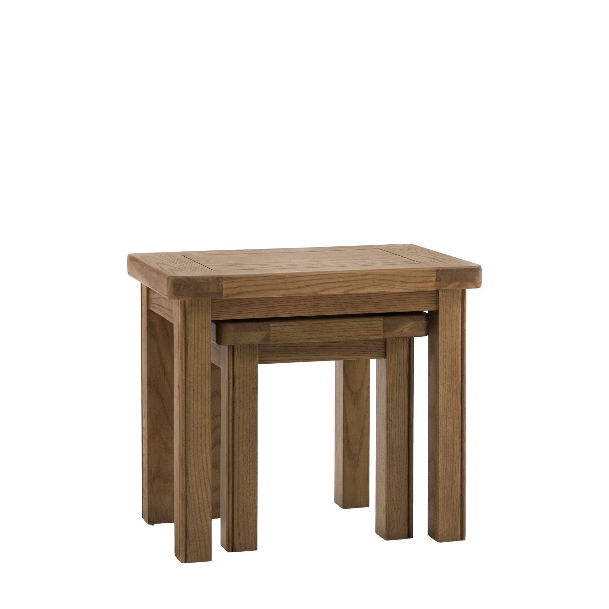 Hardwick Nest of 2 Tables 580x380x500mm – Light Wood