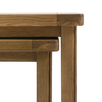 Hardwick Nest of 2 Tables 580x380x500mm – Light Wood