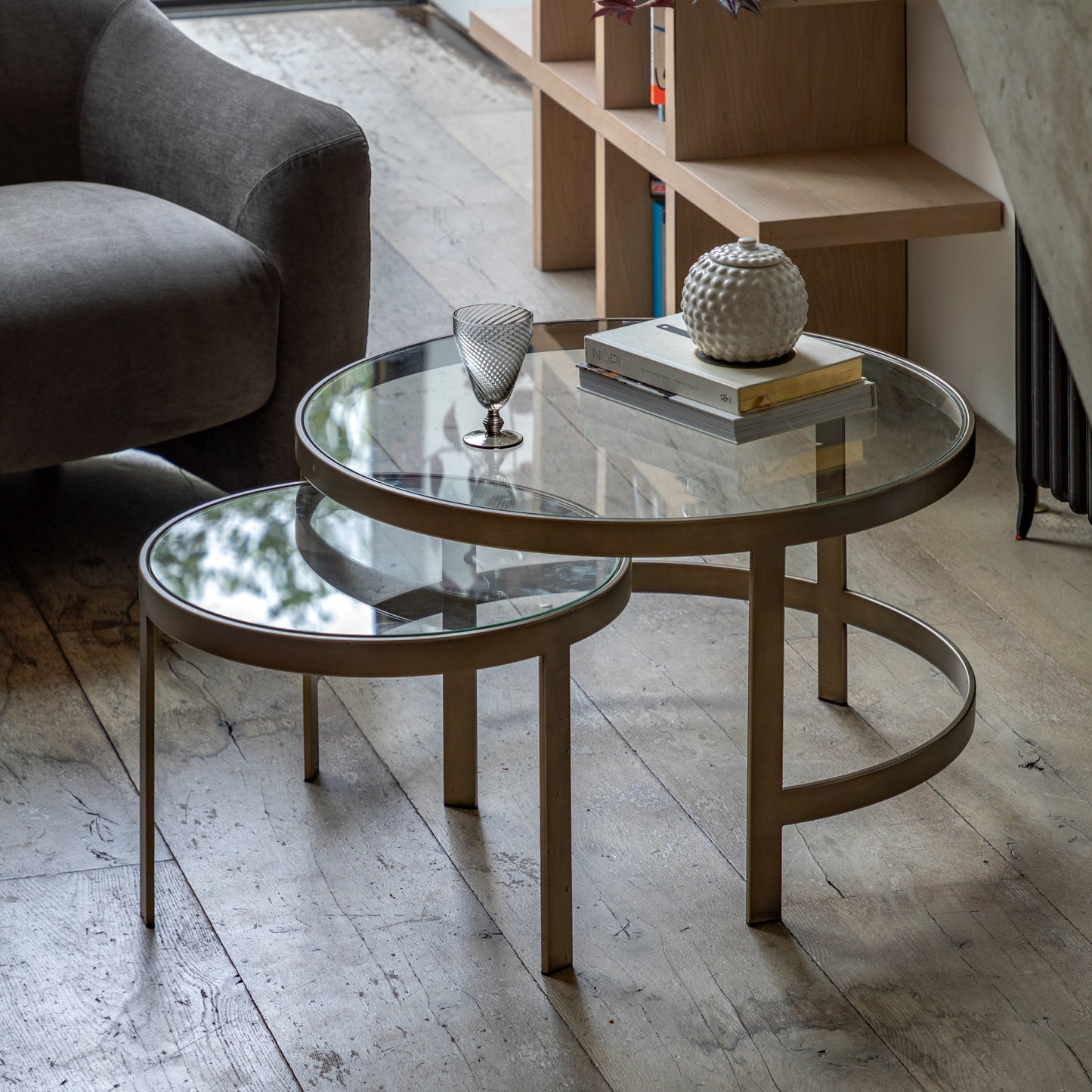 Monti Nest of 2 Tables – Bronze