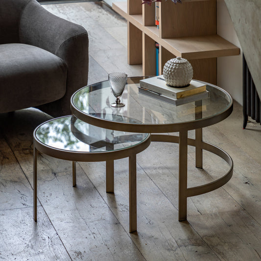 Monti Nest of 2 Tables – Bronze