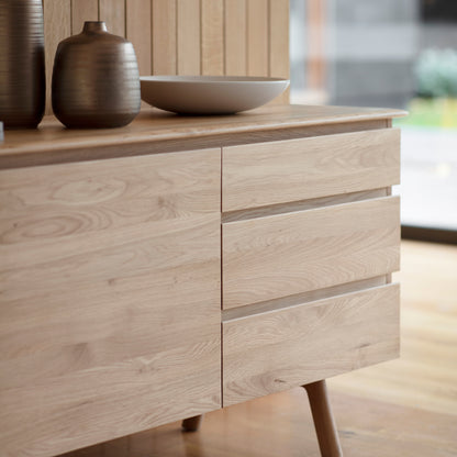Madrid Sideboard 2 Door 3 Drawer Oak