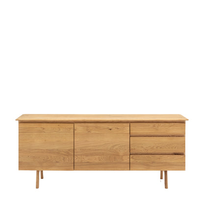 Madrid 2 Door 3 Drawer Sideboard – Light Wood