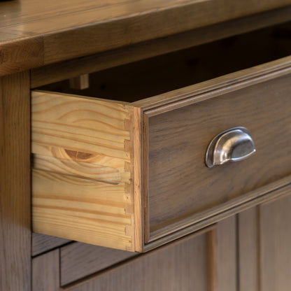 Hardwick 2 Door 1 Drawer Sideboard 1060x440x860mm – Light Wood