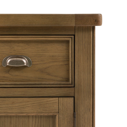 Hardwick 2 Door 1 Drawer Sideboard 1060x440x860mm – Light Wood