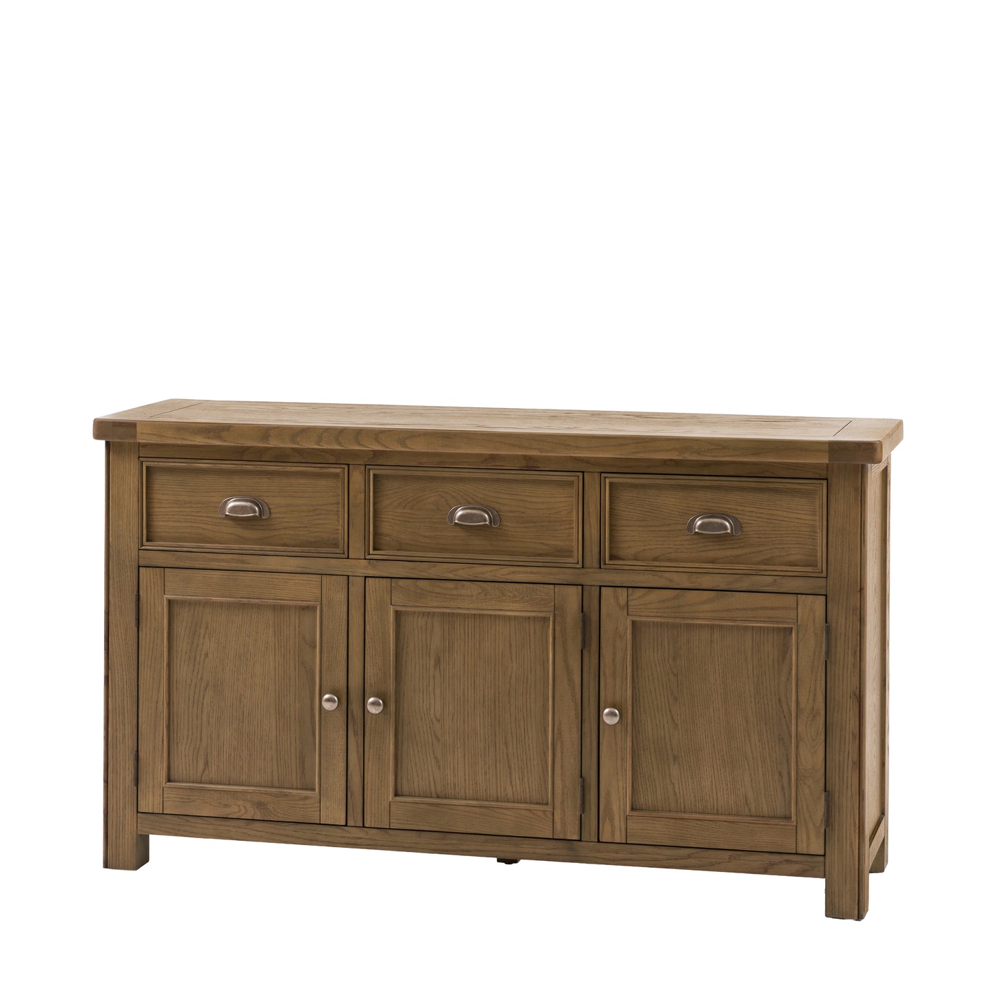 Hardwick 3 Door 3 Drawer Sideboard 1500x440x860mm – Light Wood