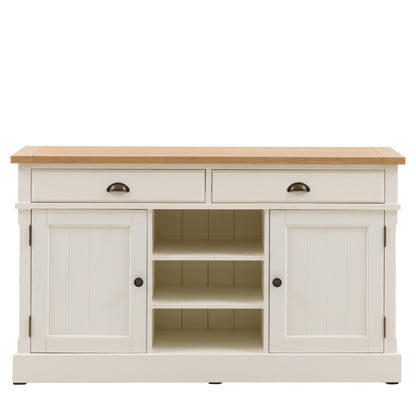 Eton 2 Door/2 Drawer Sideboard White1400x450x800mm – White