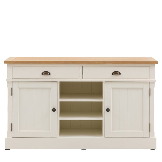 Eton 2 Door/2 Drawer Sideboard White1400x450x800mm – White