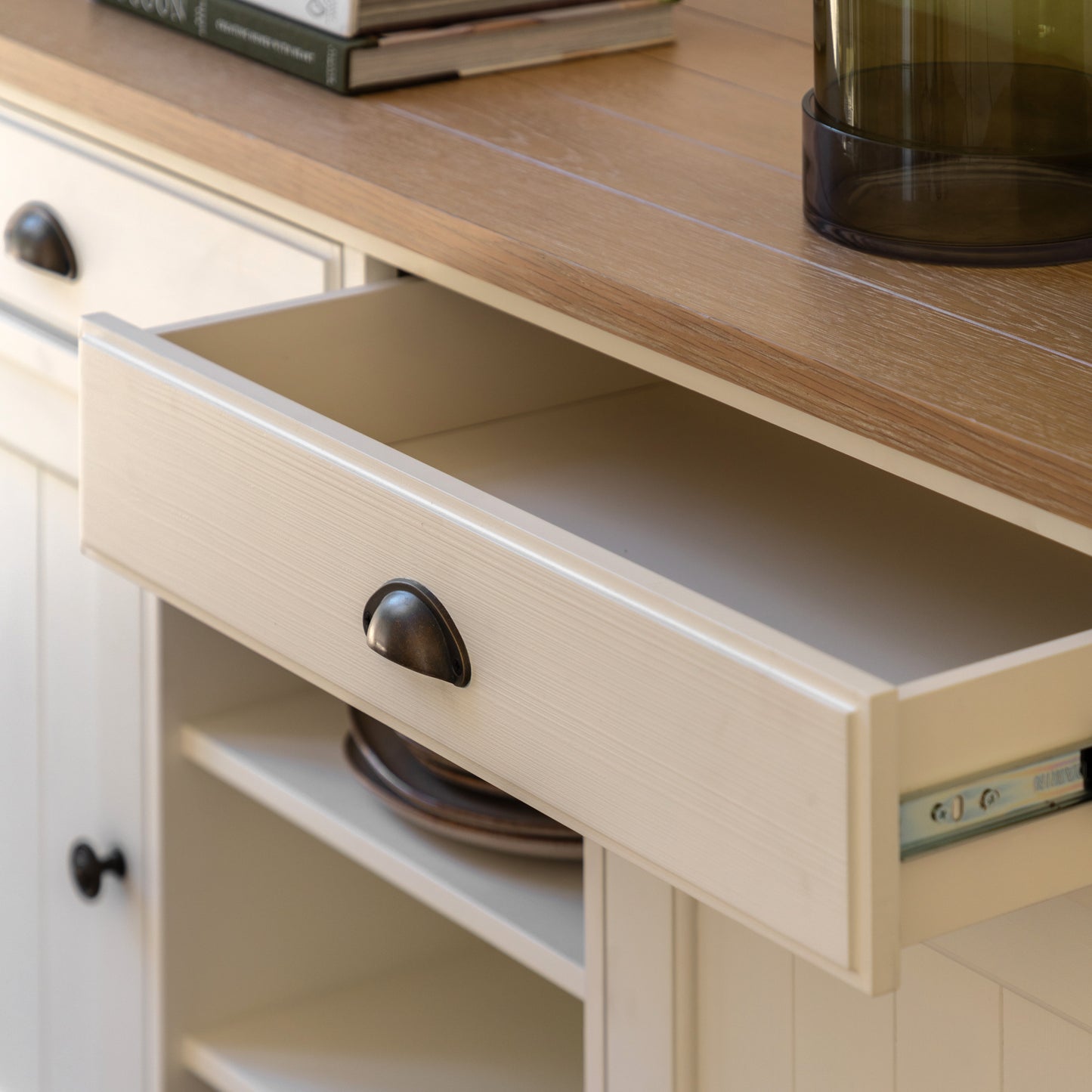 Eton 2 Door/2 Drawer Sideboard White1400x450x800mm – White
