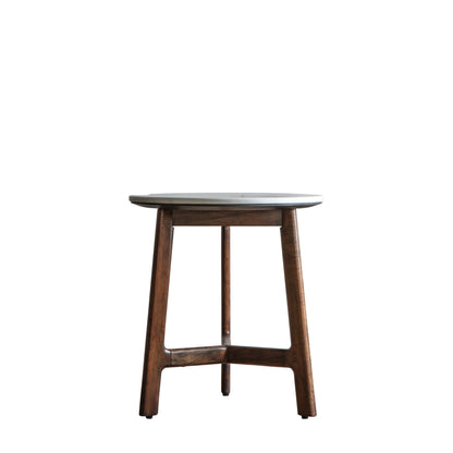 Barcelona Side Table – Dark Wood