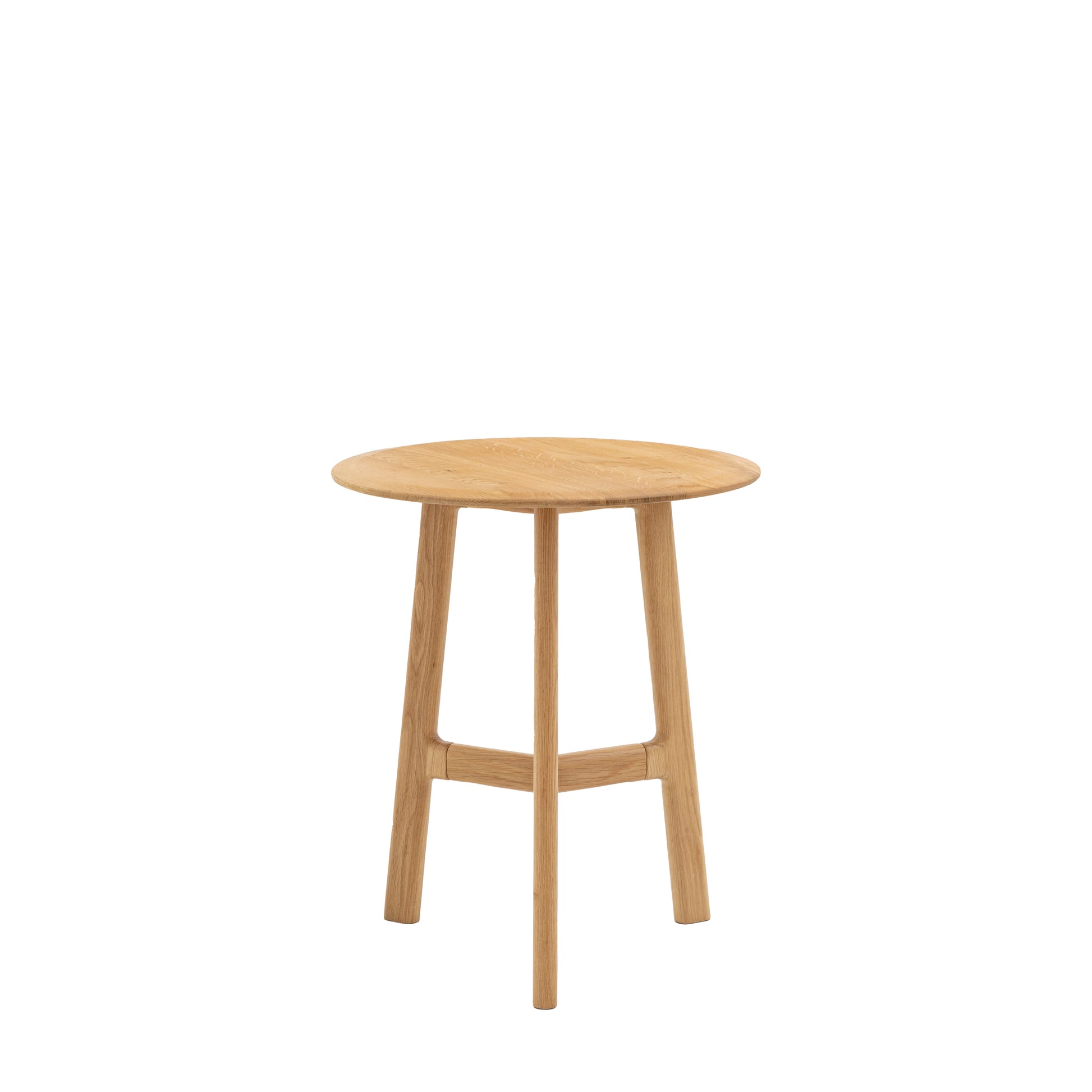 Madrid Round Side Table – Light Wood