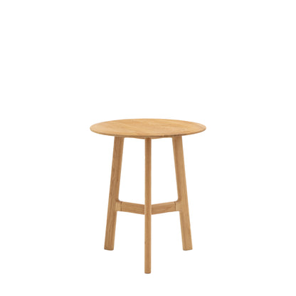 Madrid Round Side Table – Light Wood