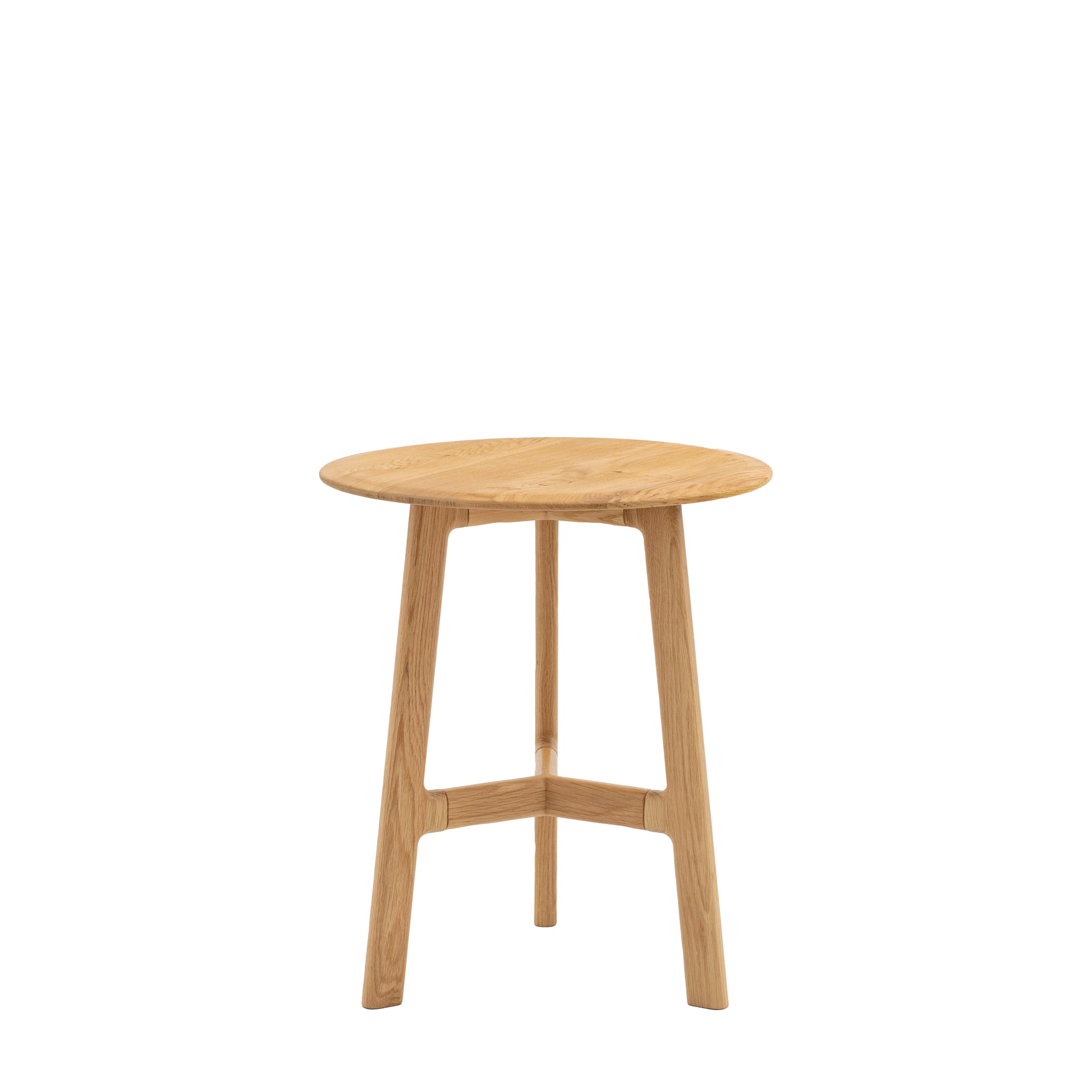 Madrid Round Side Table – Light Wood