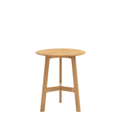 Madrid Round Side Table – Light Wood