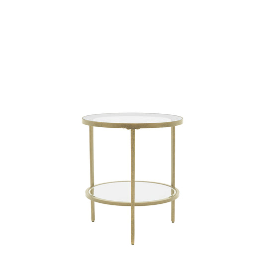 Hudson Side Table Champagne – Gold