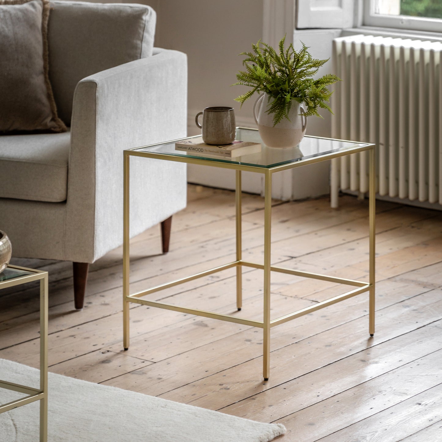 Rothbury Side Table Champagne – Champagne